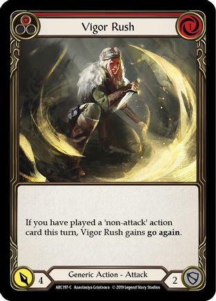Vigor Rush (Red) [U-ARC197] (Arcane Rising Unlimited)  Unlimited Rainbow Foil-1