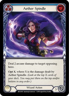 Aether Spindle (Blue) [ARC128-R] (Arcane Rising)  1st Edition Rainbow Foil-1