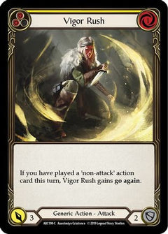 Vigor Rush (Yellow) [ARC198-C] (Arcane Rising)  1st Edition Rainbow Foil-1