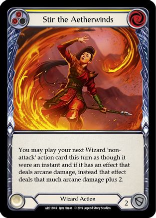 Stir the Aetherwinds (Yellow) [U-ARC130] (Arcane Rising Unlimited)  Unlimited Normal-1