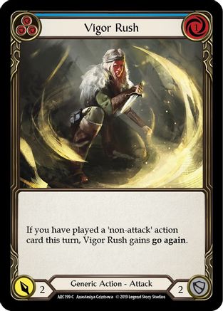 Vigor Rush (Blue) [U-ARC199] (Arcane Rising Unlimited)  Unlimited Normal-1
