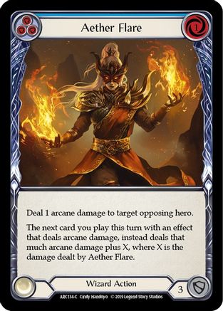 Aether Flare (Blue) [U-ARC134] (Arcane Rising Unlimited)  Unlimited Normal-1