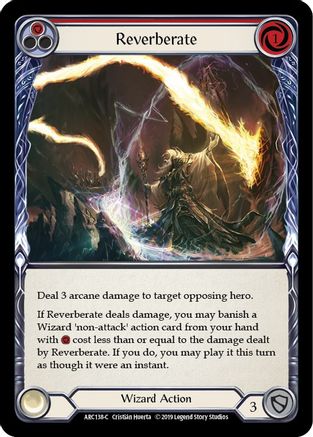 Reverberate (Red) [ARC138-C] (Arcane Rising)  1st Edition Normal-1