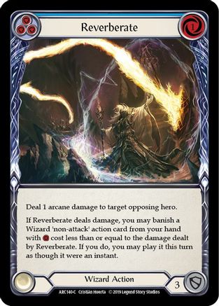Reverberate (Blue) [ARC140-C] (Arcane Rising)  1st Edition Normal-1