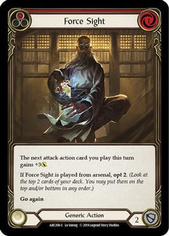 Force Sight (Red) [ARC206-C] (Arcane Rising)  1st Edition Rainbow Foil-1