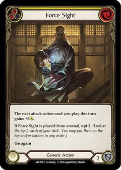 Force Sight (Yellow) [U-ARC207] (Arcane Rising Unlimited)  Unlimited Rainbow Foil-1