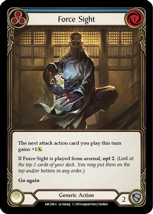 Force Sight (Blue) [ARC208-C] (Arcane Rising)  1st Edition Normal-1