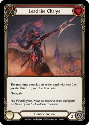 Lead the Charge (Red) [U-ARC209] (Arcane Rising Unlimited)  Unlimited Rainbow Foil