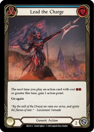 Lead the Charge (Blue) [U-ARC211] (Arcane Rising Unlimited)  Unlimited Rainbow Foil-1