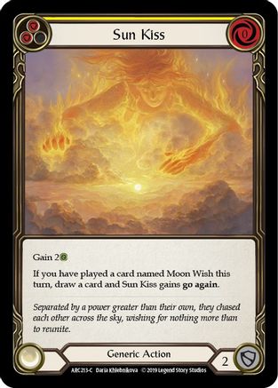 Sun Kiss (Yellow) [U-ARC213] (Arcane Rising Unlimited)  Unlimited Normal-1