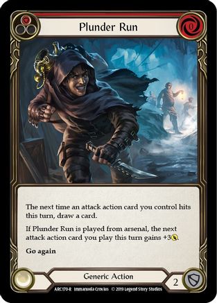 Plunder Run (Red) [ARC170-R] (Arcane Rising)  1st Edition Normal-1