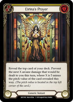 Eirina's Prayer (Yellow) [ARC174-R] (Arcane Rising)  1st Edition Rainbow Foil-1