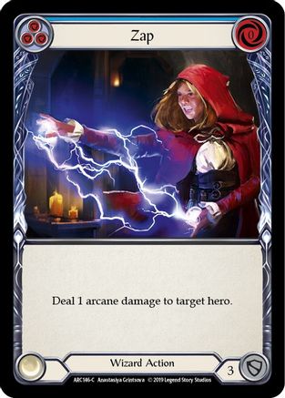 Zap (Blue) [U-ARC146] (Arcane Rising Unlimited)  Unlimited Rainbow Foil-1