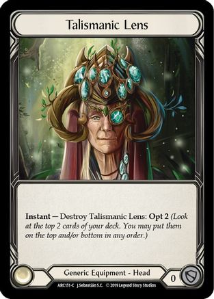 Talismanic Lens [ARC151-C] (Arcane Rising)  1st Edition Cold Foil-1