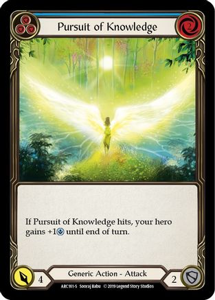 Pursuit of Knowledge [U-ARC161] (Arcane Rising Unlimited)  Unlimited Rainbow Foil-1