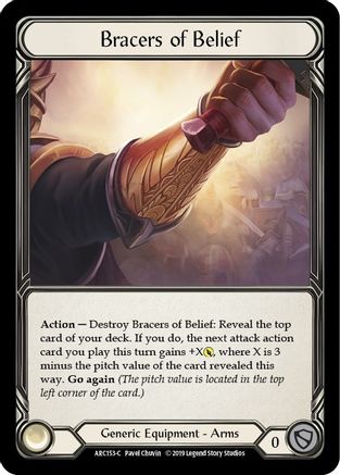 Bracers of Belief [U-ARC153] (Arcane Rising Unlimited)  Unlimited Rainbow Foil-1