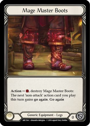 Mage Master Boots [U-ARC154] (Arcane Rising Unlimited)  Unlimited Rainbow Foil-1