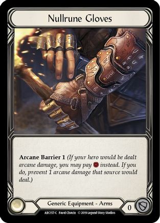 Nullrune Gloves [U-ARC157] (Arcane Rising Unlimited)  Unlimited Rainbow Foil-1
