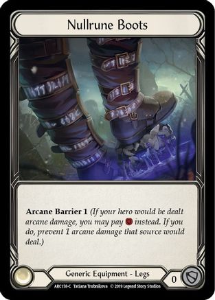 Nullrune Boots [ARC158-C] (Arcane Rising)  1st Edition Cold Foil-1