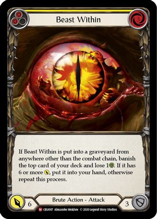 Beast Within [U-CRU007] (Crucible of War Unlimited)  Unlimited Rainbow Foil-1