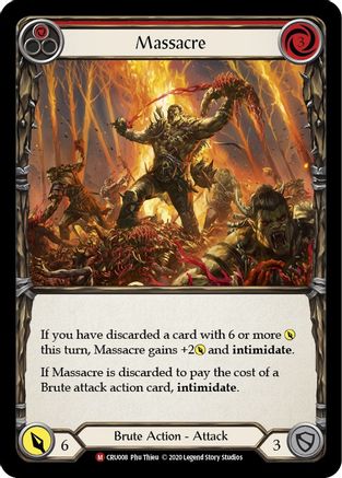 Massacre [U-CRU008] (Crucible of War Unlimited)  Unlimited Rainbow Foil-1