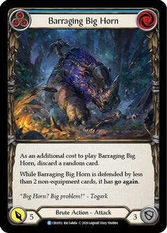 Barraging Big Horn (Blue) [U-CRU012] (Crucible of War Unlimited)  Unlimited Rainbow Foil-1