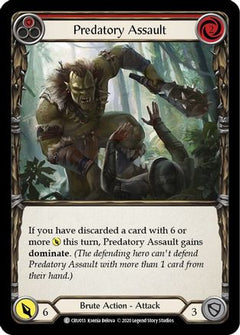 Predatory Assault (Red) [U-CRU013] (Crucible of War Unlimited)  Unlimited Rainbow Foil-1