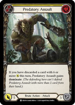 Predatory Assault (Yellow) [CRU014] (Crucible of War)  1st Edition Rainbow Foil-1