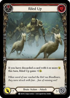 Riled Up (Red) [U-CRU016] (Crucible of War Unlimited)  Unlimited Rainbow Foil-1