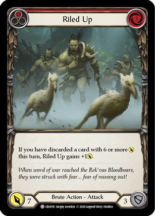 Riled Up (Red) [U-CRU016] (Crucible of War Unlimited)  Unlimited Normal-1