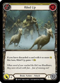 Riled Up (Yellow) [U-CRU017] (Crucible of War Unlimited)  Unlimited Rainbow Foil-1