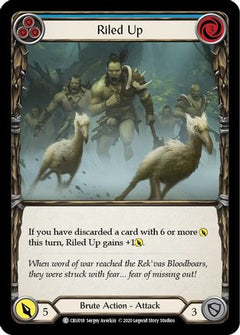 Riled Up (Blue) [U-CRU018] (Crucible of War Unlimited)  Unlimited Rainbow Foil-1
