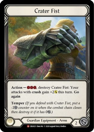 Crater Fist [U-CRU025] (Crucible of War Unlimited)  Unlimited Rainbow Foil