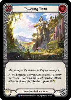 Towering Titan (Blue) [CRU031] (Crucible of War)  1st Edition Rainbow Foil-1