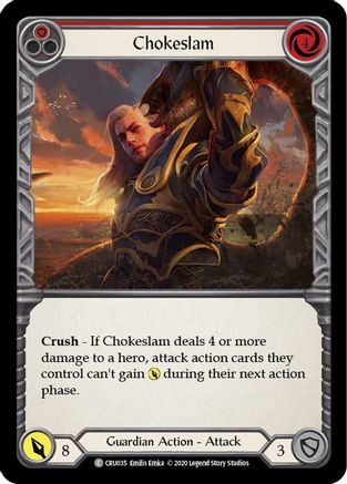 Chokeslam (Red) [U-CRU035] (Crucible of War Unlimited)  Unlimited Normal-1