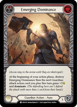 Emerging Dominance (Red) [CRU038] (Crucible of War)  1st Edition Rainbow Foil