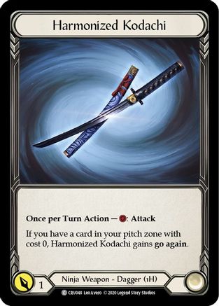 Harmonized Kodachi [CRU048] (Crucible of War)  1st Edition Normal-1