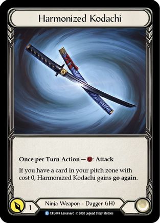 Harmonized Kodachi [CRU049] (Crucible of War)  1st Edition Cold Foil-1