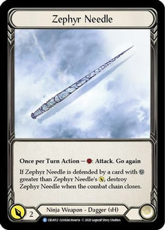 Zephyr Needle [CRU052] (Crucible of War)  1st Edition Cold Foil-1