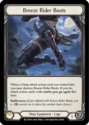 Breeze Rider Boots [CRU053] (Crucible of War)  1st Edition Cold Foil-1