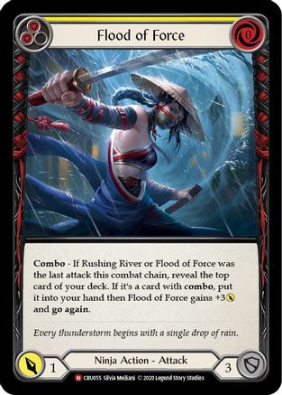 Flood of Force [CRU055] (Crucible of War)  1st Edition Rainbow Foil-1
