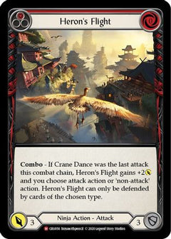 Heron's Flight [CRU056] (Crucible of War)  1st Edition Rainbow Foil-1