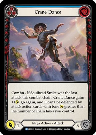 Crane Dance (Blue) [U-CRU059] (Crucible of War Unlimited)  Unlimited Rainbow Foil-1