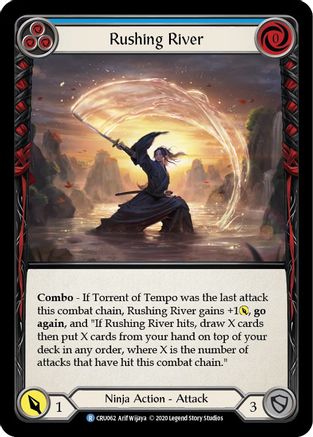 Rushing River (Blue) [U-CRU062] (Crucible of War Unlimited)  Unlimited Normal-1