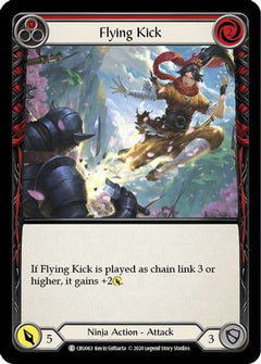 Flying Kick (Red) [U-CRU063] (Crucible of War Unlimited)  Unlimited Rainbow Foil-1