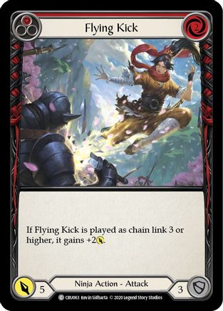 Flying Kick (Red) [CRU063] (Crucible of War)  1st Edition Normal-1