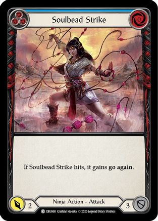 Soulbead Strike (Blue) [CRU068] (Crucible of War)  1st Edition Normal-1