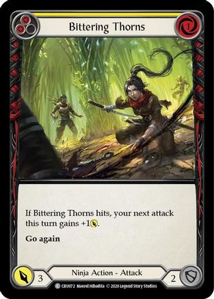 Bittering Thorns [CRU072] (Crucible of War)  1st Edition Rainbow Foil-1