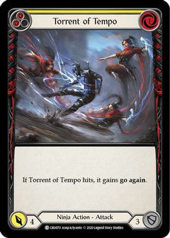 Torrent of Tempo (Yellow) [CRU070] (Crucible of War)  1st Edition Rainbow Foil-1