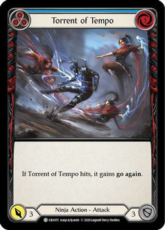 Torrent of Tempo (Blue) [U-CRU071] (Crucible of War Unlimited)  Unlimited Rainbow Foil-1